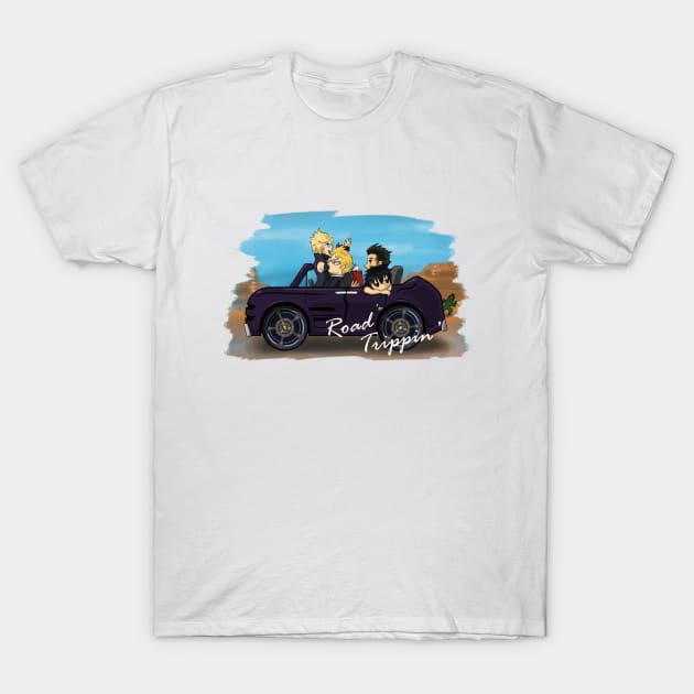 Final Fantasy 15 "Road Trippin'" T-Shirt by LittleBearArt